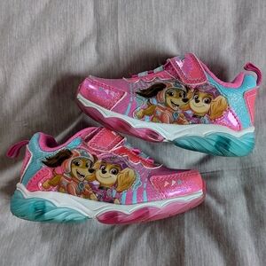 Kids Pink and Blue Paw Patrol Sneakers Liberty Skye